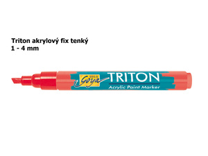 Akrylové fixy Triton 1 - 4 mm