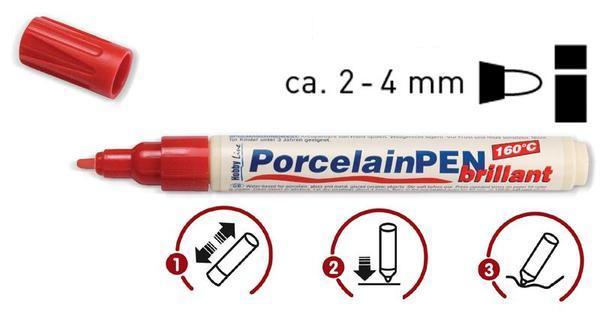 Popisovač na porcelán brilantní barva
